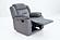 F8794 Velvet Reclining Chair Dark Gray by Poundex