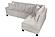 F8885 Velvet 2-Piece Sectional Sofa Set Mushroom by Poundex