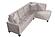 F8885 Velvet 2-Piece Sectional Sofa Set Mushroom by Poundex