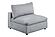 F8895 Fabric Armless Chair Light Gray by Poundex
