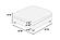F8896 Fabric Cocktail Ottoman Light Gray by Poundex