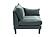 F8974 Morgan Fabric Right Arm Facing/Left Arm Facing One Arm Chair Mineral by Poundex
