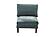F8975 Morgan Fabric Armless Chair Mineral by Poundex