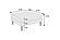 F8976 Morgan Fabric Ottoman Mineral by Poundex