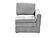 F8977 Morgan Fabric Right Arm Facing/Left Arm Facing One Arm Chair Granite by Poundex