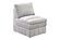 F8978 Morgan Fabric Armless Chair Granite by Poundex