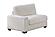F8984 Fabric Left Arm Facing Chair Gray by Poundex