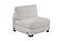 F8986 Fabric Armless Chair Gray by Poundex