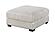 F8990 Fabric Cocktail Ottoman Gray by Poundex