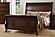 F9289EK Wood Eastern King Bed Antique Cherry by Poundex