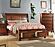 F9290EK Wood Eastern King Bed Antique Cherry by Poundex