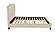 F9350Q Faux Leather Upholstered Queen Bed White/Espresso by Poundex