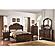 F9385EK Wood Eastern King Bed Antique Cherry by Poundex