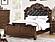 F9386CK Wood California King Bed Antique Cherry by Poundex
