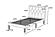 F9415T Faux Leather Upholstered Twin Bed Black/Espresso by Poundex