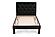 F9415T Faux Leather Upholstered Twin Bed Black/Espresso by Poundex
