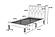 F9416T Faux Leather Upholstered Twin Bed White/Espresso by Poundex
