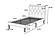 F9417T Faux Leather Upholstered Twin Bed Pink/Espresso by Poundex