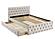 F9517F Fabric Upholstred Full Bed w/Trundle Light Brown by Poundex