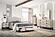 F9529F Fabric Upholstered Full Bed w/Drawer Light Brown/Black by Poundex
