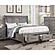 F9616EK Wood Eastern King Bed Antique Gray Oak by Poundex