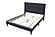 F9625EK Fabric Upholstered Eastern King Bed Charcoal by Poundex