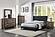F9625Q Fabric Upholstered Queen Bed Charcoal by Poundex