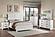 F9626EK Wood Eastern King Bed White by Poundex