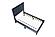 F9634T Fabric Upholstered Twin Bed Charcoal by Poundex