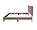 F9639T Fabric Upholstered Twin Bed Pink by Poundex