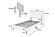 F9639T Fabric Upholstered Twin Bed Pink by Poundex