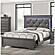 F9640Q Wood Queen Bed Gray/Dark Gray by Poundex