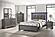 F9641Q Wood Queen Bed Gray/Dark Gray by Poundex