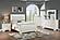 F9642Q Wood Queen Bed Ivory by Poundex