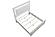 F9643Q Wood Queen Bed Ivory by Poundex