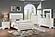 F9643Q Wood Queen Bed Ivory by Poundex