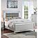 F9644EK Wood Eastern King Bed Silver by Poundex