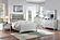 F9645EK Wood Eastern King Bed Silver by Poundex