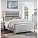 F9645EK Wood Eastern King Bed Silver by Poundex