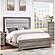F9646Q Wood Queen Bed Light Brown by Poundex