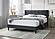 F9650F Fabric Upholstered Full Bed Charcoal by Poundex