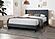F9652F Fabric Upholstered Full Bed Charcoal by Poundex