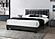 F9660F Fabric Upholstered Full Bed Charcoal by Poundex