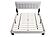 F9661F Fabric Upholstered Full Bed Light Gray by Poundex