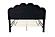 F9662F Fabric Upholstered Full Bed Charcoal by Poundex
