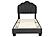 F9662T Fabric Upholstered Twin Bed Charcoal by Poundex