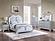 F9670EK Wood Eastern King Bed w/Led Silver by Poundex