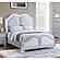 F9670EK Wood Eastern King Bed w/Led Silver by Poundex