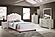 F9675F Fabric Upholstered Full Bed Pink by Poundex