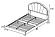 F9675F Fabric Upholstered Full Bed Pink by Poundex